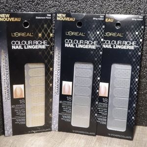 L'oreal colour riche nail lingerie LOT of 3